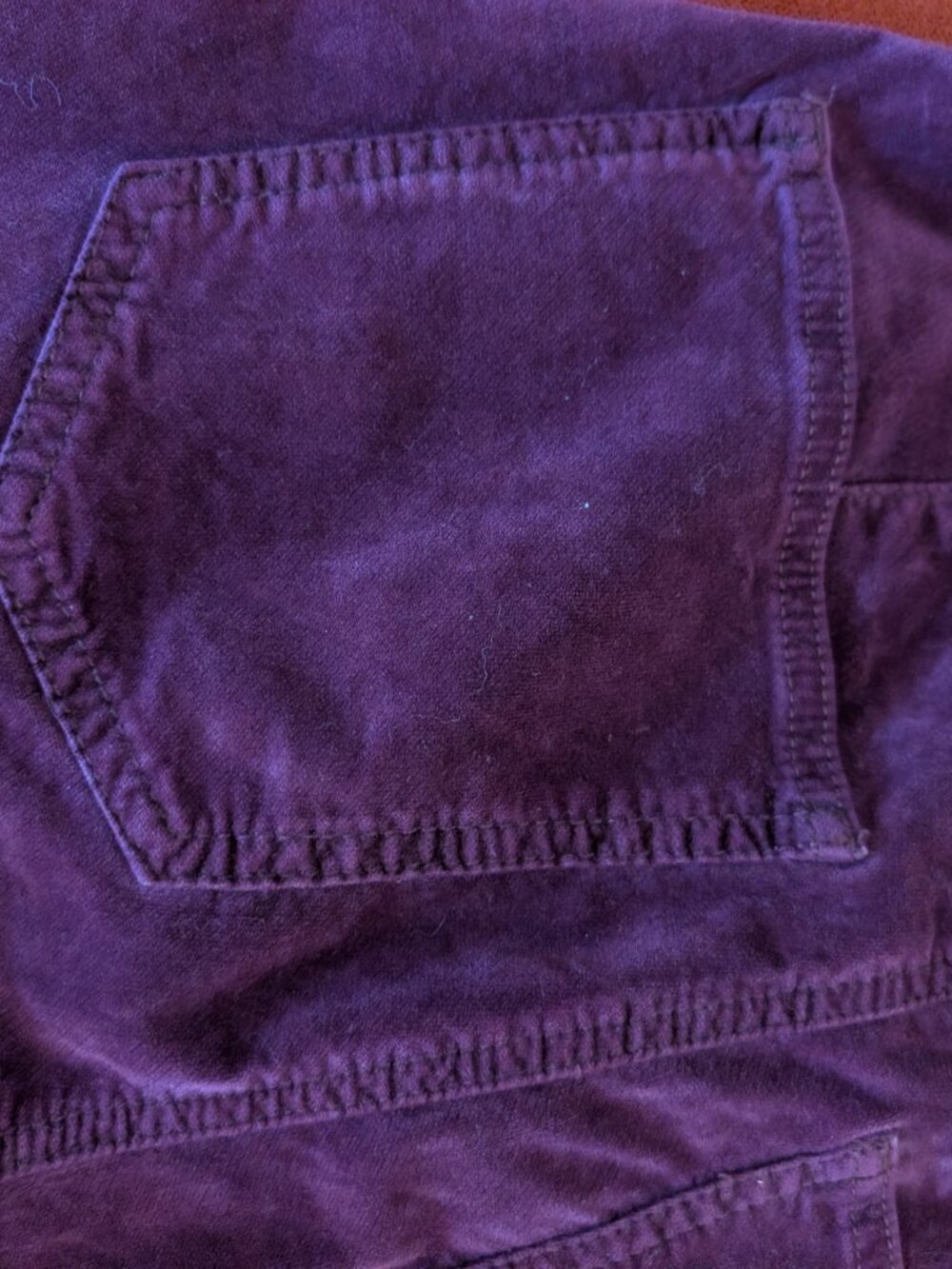 NWT Free People We The Free Velvet Flare Pants Wine Size 27 - Picture 5 of 8